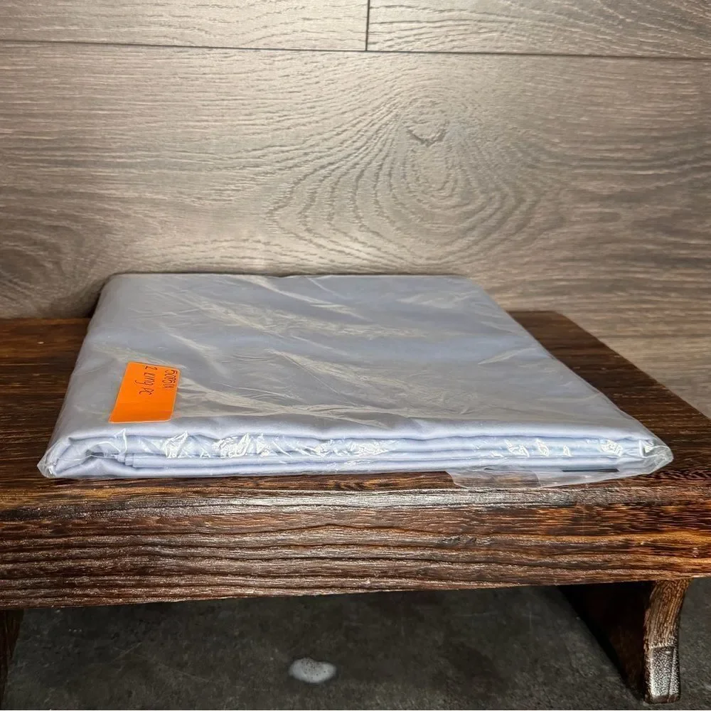 The Company Store Legends Supima Sateen Pillowcase Set King Blue/Silver NWOT